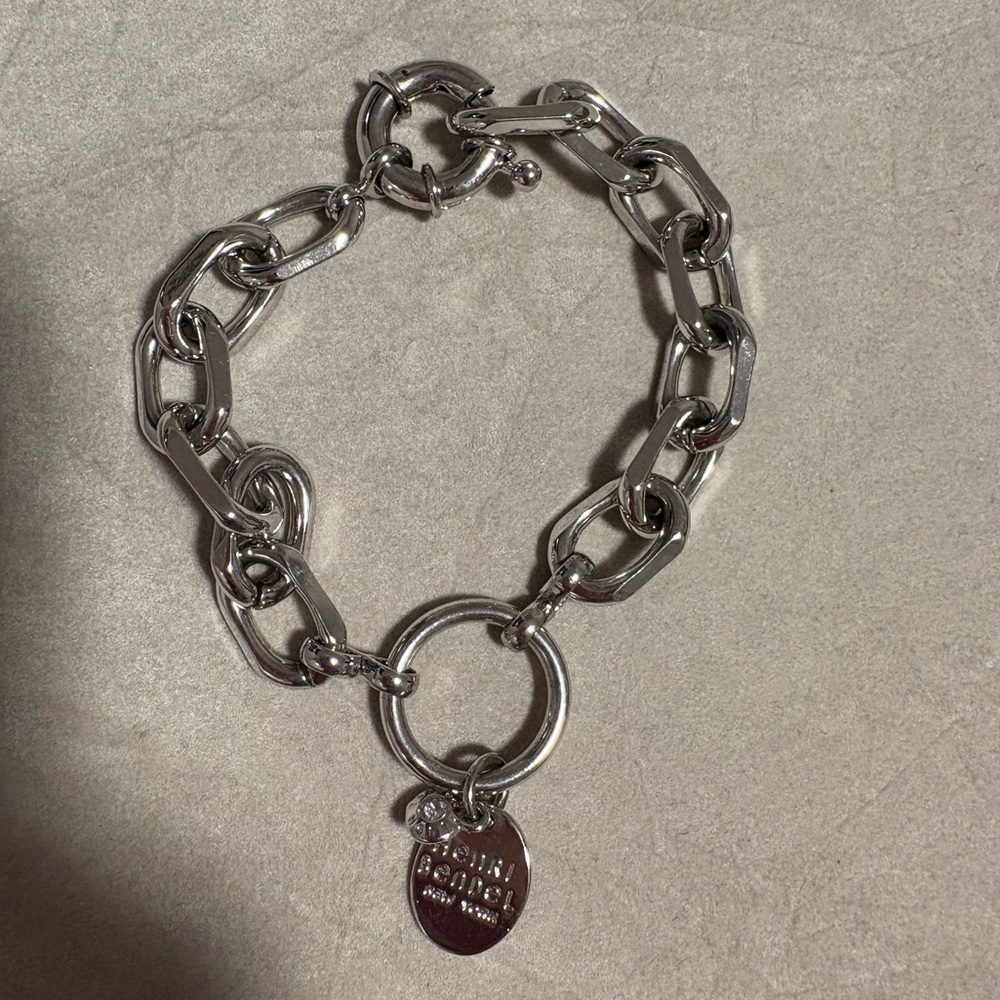 NWOT Henri Bendel Silver Chain Link Bracelet